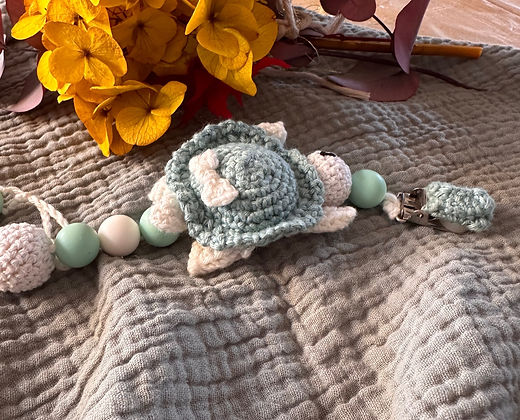 Attache tétine - Aurèle la tortue -