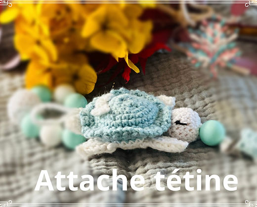 Attache tétine - Aurèle la tortue -